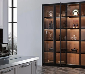 Laca moderna de alto brilho armário de cozinha modelo n ° lq02