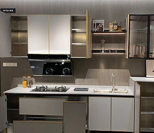 Armário de cozinha moderno modular de alta qualidade personalizado de venda quente