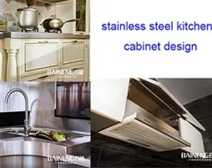Como você projeta armários de cozinha de aço inoxidável mais práticos