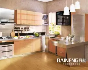 Armário de cozinha de aço inoxidável Baineng permite que você sinta diferentes vida de cozinha