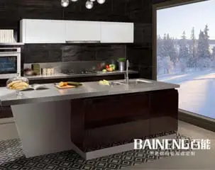 A melhor escolha do armário de cozinha high-end, armários de cozinha de aço inoxidável Baineng